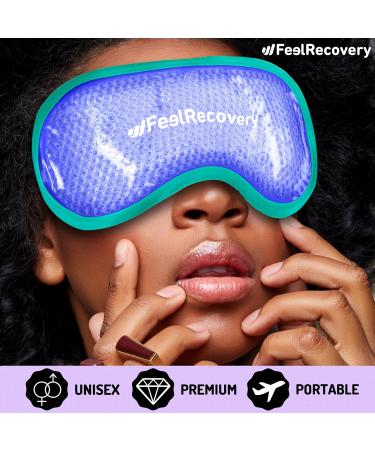 Cooling & Warming Eye Mask | Turquoise Face Mask for Dark Circles Migraines Blepharitis & Swollen Eyes - International Shipping Available! - Buy Online on GoSupps.com