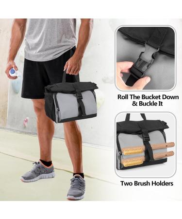 PGMOON CHALK BAG | Large Climbing & Bouldering Bag for Beginners & Advanced | Magnetic Lock Multiple Pockets & Brush Holders (Patent Design) - Shop Now! - Buy Online on GoSupps.com