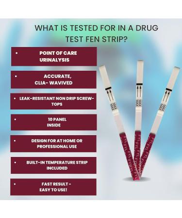 Fen Strips - Rapid 80 Hour Detection with High Sensitivity - 25 Pack + Bonus Nutrition Key Chain - Buy Online on GoSupps.com