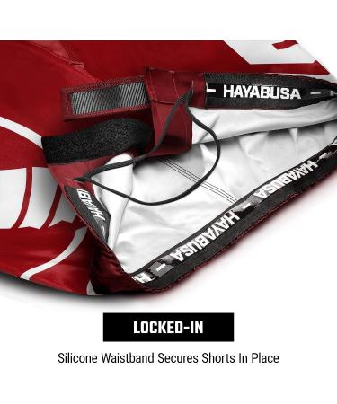 Hayabusa Men's Icon Mid-Thigh Fight Shorts XL - Red | High-Quality MMA Gear - Buy Online on GoSupps.com