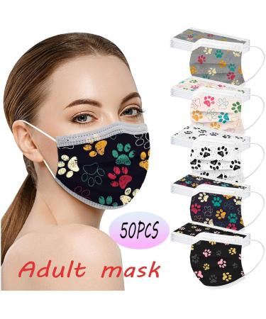 Winfer Disposable 3-Layer Mouth & Nose Protection - 50/100 Colorful Adult Bandanas | Breathable Scarves for Men & Women - Buy Online on GoSupps.com