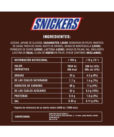  Snickers Snickers Chocolatines with delicious peanut cream sweet caramel and peanut pieces coated in milk chocolate in mini size (227g) - Buy Online on GoSupps.com