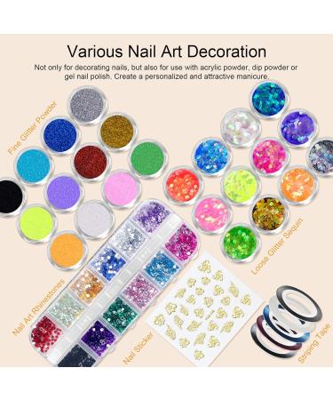 SAVILAND Acrylic Nail Kit with Nail Drill - All-In-One Professional Set for Beginners Gel Polish & UV Light - DIY Home Salon Gift - Buy Online on GoSupps.com