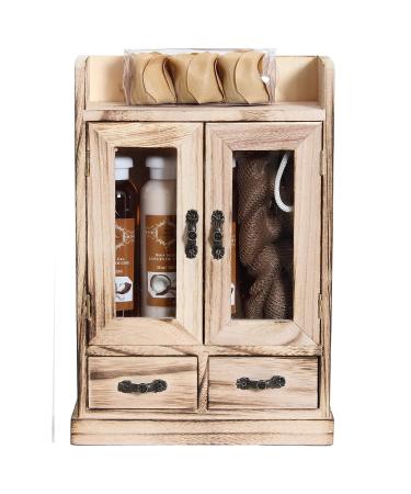 Brubaker Cosmetics 10-Piece Beauty Gift Set in Wooden Cabinet - Coconut Infused - Buy Online on GoSupps.com