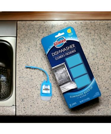 Glisten Dishwasher Cleaner 2.3 Oz (3 Tablets) with Moofin Hand Sanitizer Dispenser Dishwasher Cleaner and Deodorizer for All Machine Makes and Models Dishwasher Cleaner Tablets Pack of 3 - Buy Online on GoSupps.com