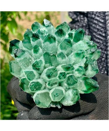 Natural Crystal Rough Crystal Cluster Natural Green Spooky Spooky Quartz Crystal Cluster Specimen Home Office Decoration (Size : 1100-1200g) - Buy Online on GoSupps.com