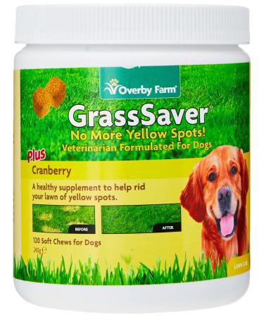 Overby Farm Grass Saver Soft Chews for Dogs 120-Piece 240 g 120 Count (Pack of 1)