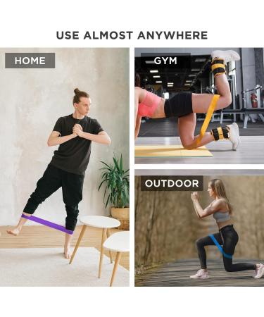 PurAthletics Resistance Loop Band (Set of 3) Exercise Band Mini Band Great for Fitness Training Stretch Yoga and Workout - Buy Online on GoSupps.com