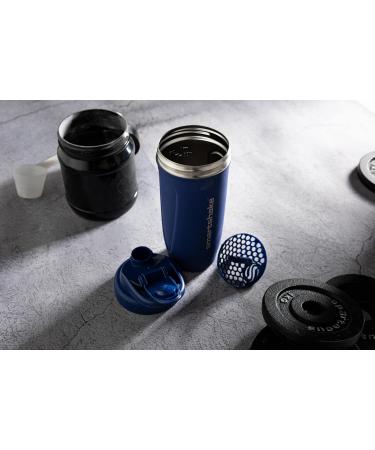 Smartshake Reforce 900 ml Stainless Steel Protein Shaker Bottle | LeakProof BPA Free Unisex - Navy Blue | 30 OZ International Shipping - Buy Online on GoSupps.com