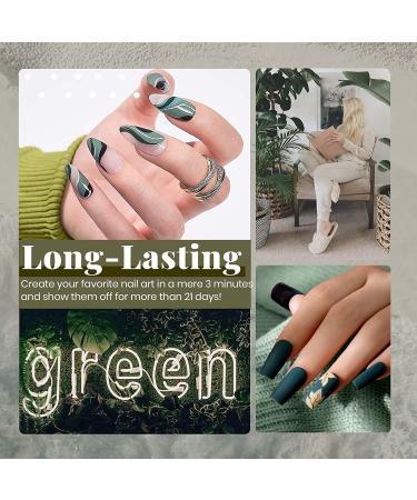Beetles Blue Green Gel Nail Polish Set - 6 Colors Kit for DIY Home Manicure - Misty Gray, Dark Green, Baby Blue Soak Off Gel Polish - Halloween Nails - LED Nail Lamp Included - Perfect Gift for Women - Buy Online on GoSupps.com