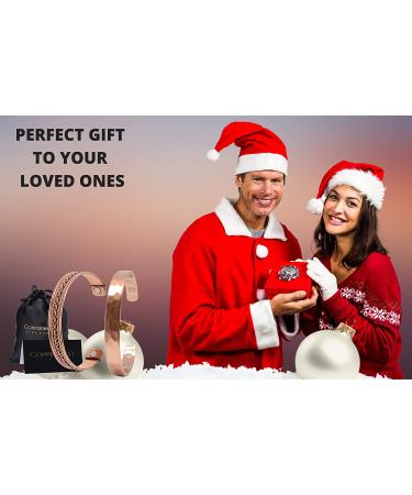 Copper Bracelets for Arthritis Relief - Set of 2 for Men and Women | 100% Copper with Therapy Magnets | Effective Natural Pain Relief (Hammered & Chain Inlay) - Buy Online on GoSupps.com