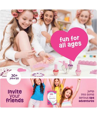 Girls Spa Day Gift Set - Manicure Pedicure Kit for Ages 6-12 | Nail Art Salon, Foot Spa & Accessories - Self Care Toys for 5-12 Year Olds - Buy Online on GoSupps.com