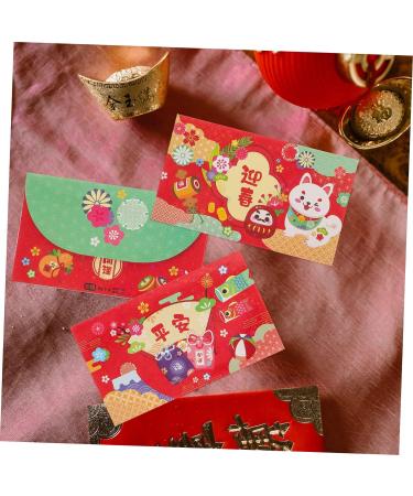TEHAUX 36 Pcs Japanese Spring Festival Red Packet Hong Bao Envelope Lunar New Year Envelope Chinese Money Packets Cash Envelope Christmas Gifts Spring Festival Gift Paper Rabbit Wedding As Shown 2x3pcs 16.8X9.8CMx3pcs - Buy Online on GoSupps.com