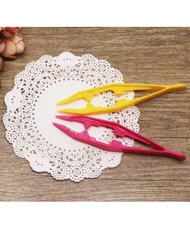 Tupalizy 5-Piece Plastic Beads Tweezers Set for DIY Crafts and Jewelry Making - Buy Online on GoSupps.com