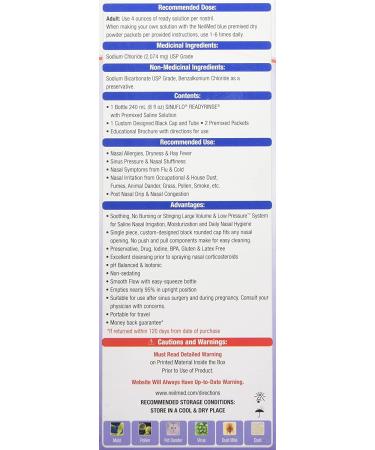 NeilMed SinuFlo Ready Rinse 8 fl oz - Pack of 1 | Nasal Rinse Solution - Buy Online on GoSupps.com