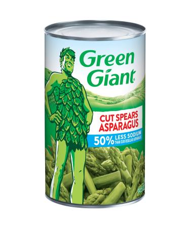 Green Giant 50% Less Sodium Cut Asparagus Spears, 14.5 Ounce Can (Pack of 12)