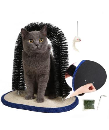 Improved version Pehum Anti-Fall-Down cat sheet Self-nurse and massage brush for indoor cats cat toys (L: brush height: 39.9 cm) H: brush height: 40cm