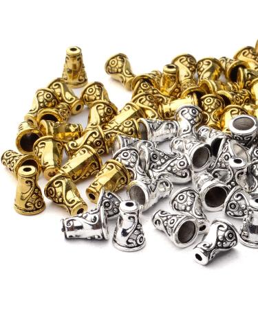 100pcs Tibetan Style 10mm Flower Bead Caps - DIY Jewelry Making Supplies - Buy Online on GoSupps.com