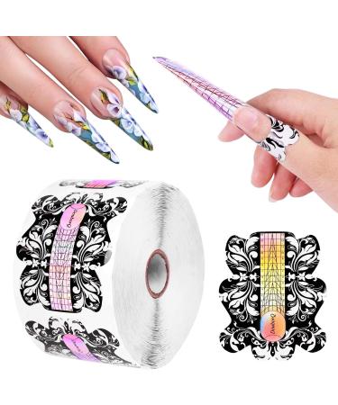 DouborQ 500PCS Acrylic Nail Forms Set | Nail Extension Tips for Salon | Nail/UV Gel Forms Guide Stickers | Nail Art Equipment - Buy Online on GoSupps.com