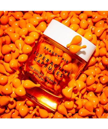 Beauty Pie Superactive Capsules Pure Double Vitamin C & Vitamin E Serum Brightening Firming Antioxidant One-Shot Capsules (60 Count) - Buy Online on GoSupps.com