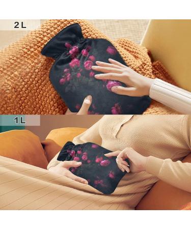 Durable 2L Heat Bottle | Romantic Roses Hand & Foot Warmers | Heat Therapy for Pain Relief - Buy Online on GoSupps.com
