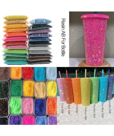 25000pcs 4mm Resin Rhinestone Flatback Round AB Jelly Color Rhinestones - Black | Perfect for Nail Art, Makeup, Crafts & DIY Supplies - Buy Online on GoSupps.com