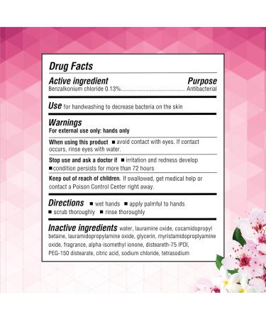 Germ-X Antibacterial Hand Soap 12 oz Pump Bottle, Jasmine & Cherry Blossom, Pack of 4 - pH Balanced, Dermatologist Tested, Moisturizing Liquid Hand Wash for Bathroom - Back to School Supplies - Buy Online on GoSupps.com
