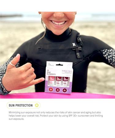 Raw Elements Tinted Lip Beach Pout Pink Feet Salt Water SPF 30 .15 oz Sunset Pack - Buy Online on GoSupps.com