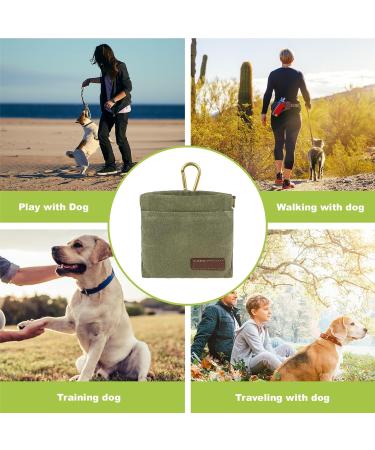 Fanshionide Dog Training Treats Bag - Army Green | Portable Puppy Training Bags with Carabiners for Easy Use - Buy Online on GoSupps.com