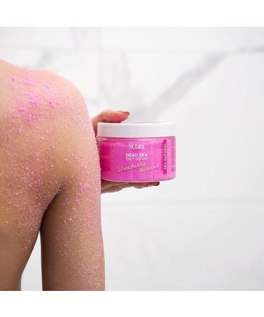 Victoria Beauty Totes Sea Body Peeling - Dead Sea Salt Scrub for Face & Body Natural Strawberry & Vanilla Exfoliator (400g) - Buy Online on GoSupps.com