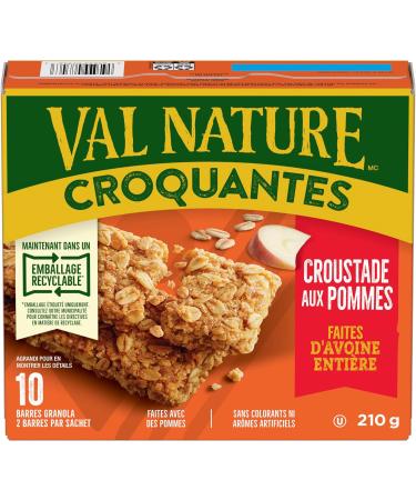 NATURE VALLEY Apple Crisp Crunchy Granola Bars No Artificial Colours No Artificial Flavours Snack Bars Made with Whole Grain Oats Pack of 10 Granola Bars Made with Apple - Buy Online on GoSupps.com