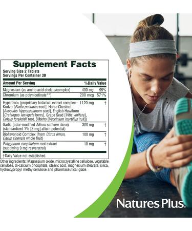 Nature's Plus Hypertrol RX Blood Pressure Support - 60 Tablets for Healthy Circulation - Buy Online on GoSupps.com