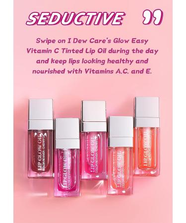 FEIMINI Hydrating Lip Glow Oil - Moisturizing Lip Oil Gloss for Lip Care and Dry Lips - Coral - Buy Online on GoSupps.com