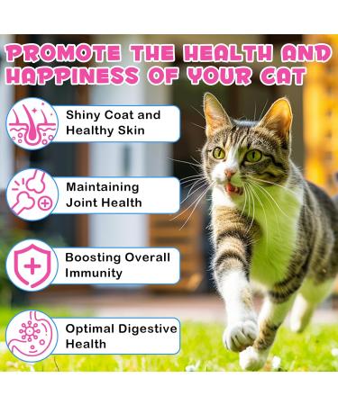 Collagen for Cats -with Biotin Msm & Collagen-Shiny Coat and Healthy Skin-Maintaining Joint Health-Optimal Digestive Health-Boosting Overall Immunity-Salmon Flavor-2 fl oz - Buy Online on GoSupps.com