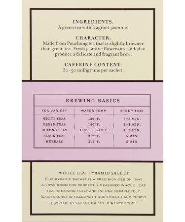 Harney & Sons Dragon Pearl Jasmine Tea Sachets - 20 Wrapped Sachets, 1.7 oz - Pack of 1 - Buy Online on GoSupps.com