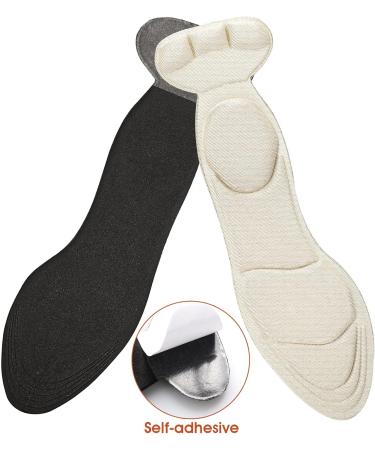WLLHYF 2 Pairs Heel Insoles - Breathable High Heel Inserts for Arch Pain & Loose Shoes | Comfortable Shoe Pads & Heel Protectors - Buy Online on GoSupps.com