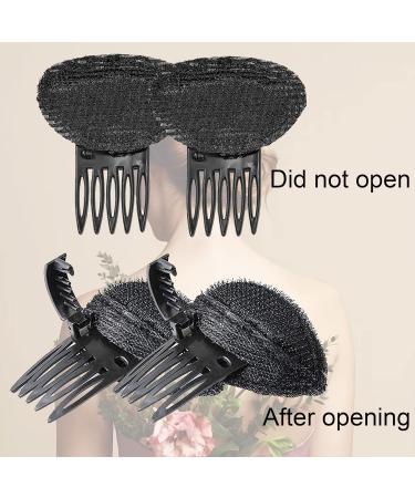 Yzsz Puff Hair Pillow - 4 Fluffy Sponge Pads for Invisible Styling | Hair Accessories for Women & Girls - DIY Hairstyles (2 Colors) - Buy Online on GoSupps.com