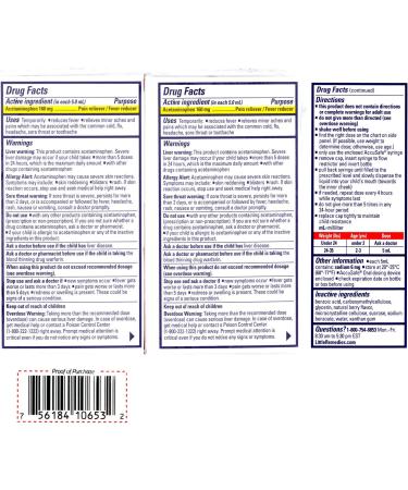 Little Remedies Infant Fever & Pain Reliever 2 Fl Oz - Natural Berry Flavor (Pack of 2) - Buy Online on GoSupps.com