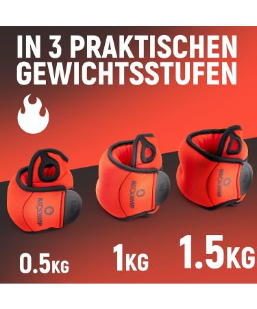 NeoLymp Adjustable Velcro Wrist Weights 0.5kg - Non-Slip Hand & Ankle Training Cuffs for Enhanced Intensity | 2 Set Weight Training Equipment - Buy Online on GoSupps.com