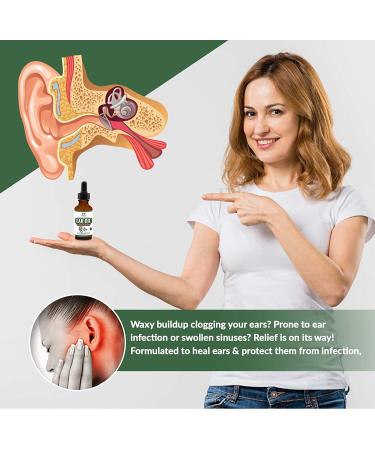 Organic Ear Oil for Ear Infections - Natural Eardrops for Prevention & Relief - Made in USA with Mullein, Garlic, Calendula - for Adults, Babies, Children, Pets - Buy Online on GoSupps.com