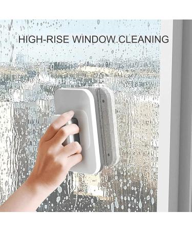 LTLJX Magnetic Window Cleaner Double Sided Outside Window Cleaner Tool with Comfortable Handle Wiper for High-Rise Glass Or Fish Tanks Glass Thickness 18 to 30mm - Buy Online on GoSupps.com