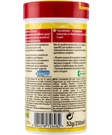 TETRA TetraRubin - Complete flake food for tropical fish - 250ml - Buy Online on GoSupps.com