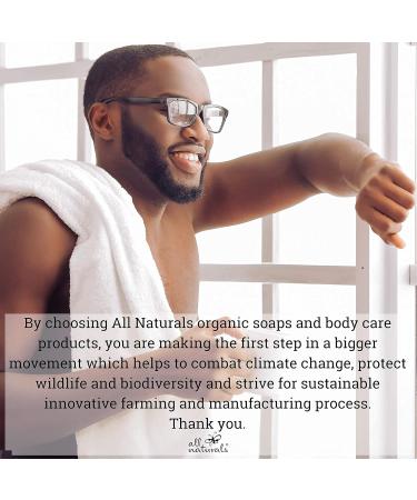 Men's All Naturals Cedarwood Soap Bar | 100% Organic with Coconut Oil & Cocoa Butter | Hand, Face, Body | Aromatherapy Essential Oils | 100g - Buy Online on GoSupps.com