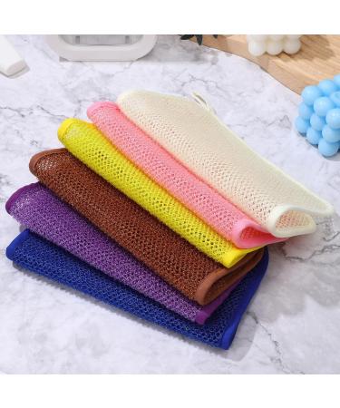 Buy Lurrose Exfoliating Face Washcloth - 8pcs African Net Sponge Body Scrubber for Facial Makeup Removal & Skin Care - International Shipping Available - Buy Online on GoSupps.com
