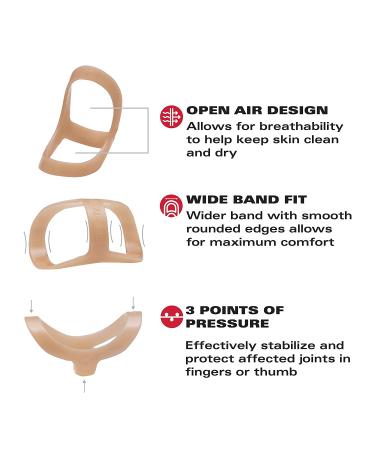 3-Point Oval-8 Finger Splint 3-Pack - Size 6 for Arthritis, Trigger Finger & Other Conditions - Buy Online on GoSupps.com