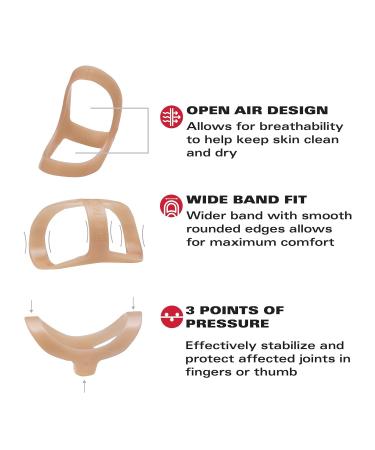 3-Point Oval-8 Finger Splint: Arthritis & Trigger Finger Support - 3-Pack Size 8 - Buy Online on GoSupps.com
