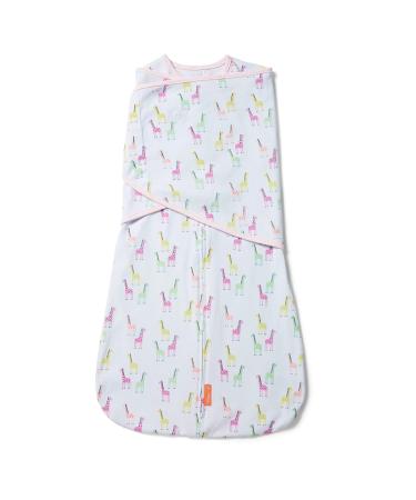 SwaddleMe Arms Free Convertible Swaddle Size Extra Large 6-9 Months 1-Pack (Pink Giraffes ) Pink Giraffes 6-9 Month