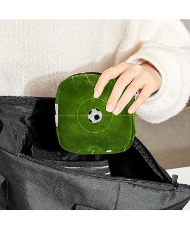 Women's Portable Period Kit - Bonds Storage Pockets Football Green Field - Feminine Product Bag for Girls - Buy Online on GoSupps.com