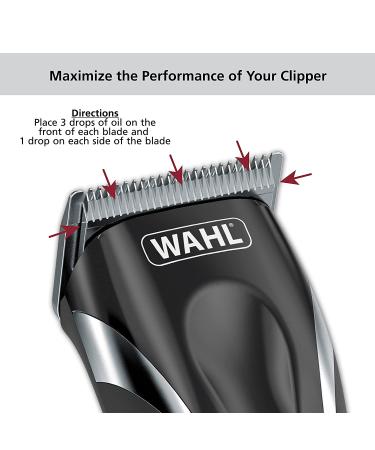 Wahl Premium Hair Clipper Blade Lubricating Oil for Clippers, 4 Fluid  Ounces – 3310-300 