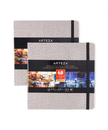 Arteza 8.5x11 Hardbound Sketchbook, Heavyweight Hard Cover Sketch  Journals, 110 Sheets Each, 68lb/110gsm, Art Supplies for Drawing, Sketching,  and Journaling 1 Pack